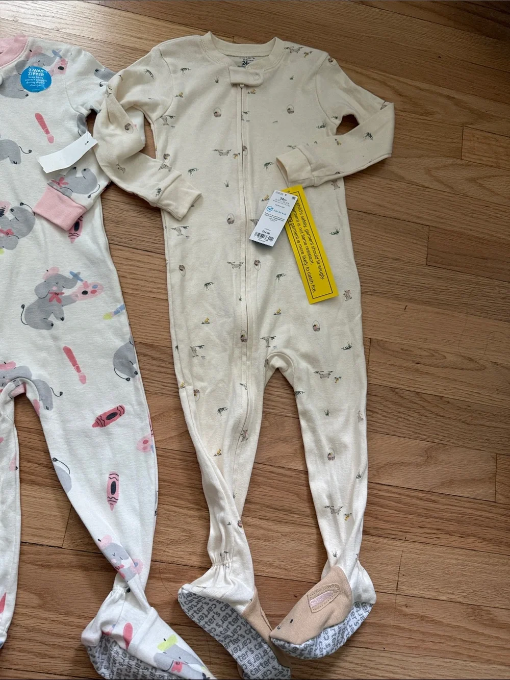 Carter's 24 M footie pajama bundle - cotton - zip up Footed Sleepers